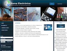 Tablet Screenshot of gamaelectronica.com